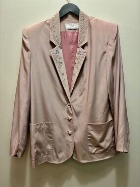 Vintage 1980's Silk Blazer from SSG by Catharine Lover
